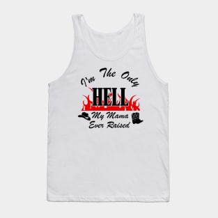 Johnny Paycheck Only Hell Tribute Tank Top